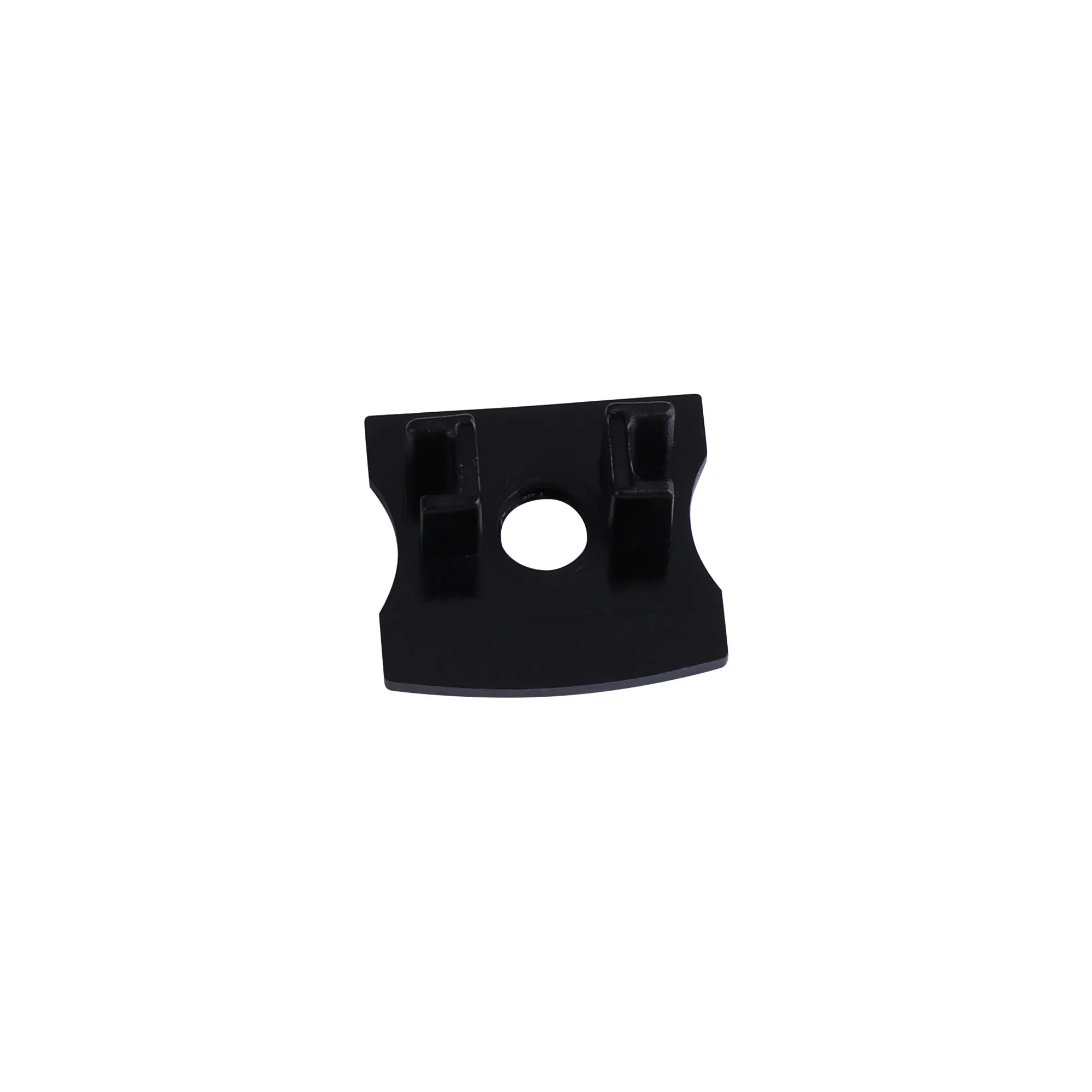 M7396  Tiras 17.3 x 15.7mm Black Profile End Cap With Hole (1pc) for M7393